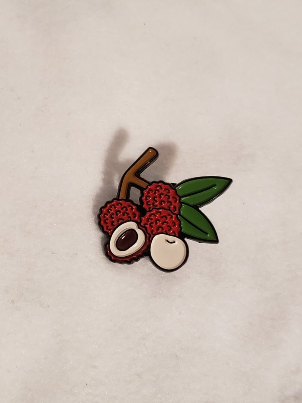 lychee metal pin
